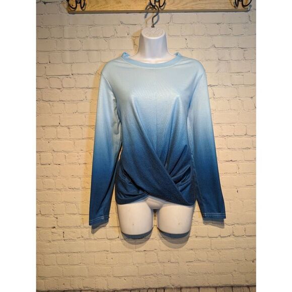 SHEIN long sleeved twisted front Tshirt medium - Picture 1 of 4